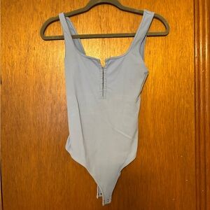 Abercrombie & Fitch Blue Henley Bodysuit